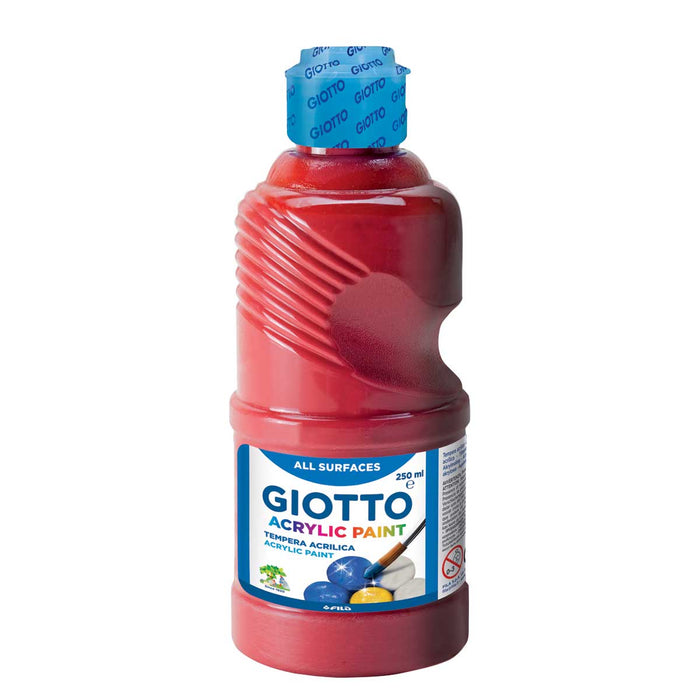 FILA Giotto Tempera Acrilica Rosso Flacone 250Ml - 534008