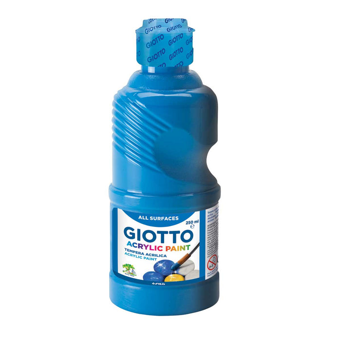 FILA Giotto Tempera Acrilica Ciano Flacone 250Ml - 534015