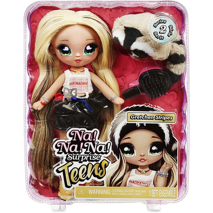 MGA Nanana Surprise Teens Doll Gretchen Stripes Raccoo - 575498