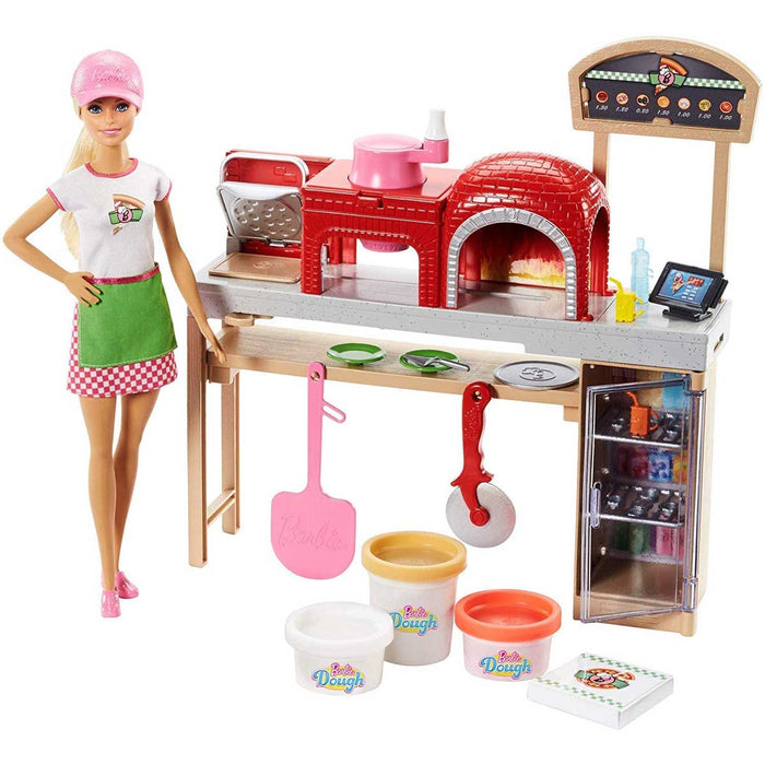 MATTEL - Barbie Playset ?Con Bambola E Forno Per Pizze, Giocattolo 3+ Anni - FHR09