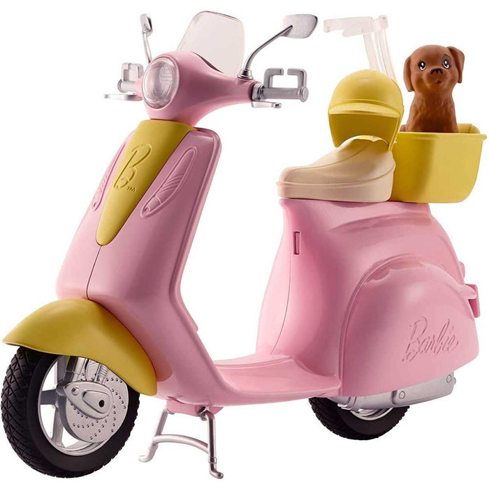 MATTEL - Barbie, Playset Con Bambola In Motorino E Cagnolino, Giocattolo 3+ Anni - FRP56