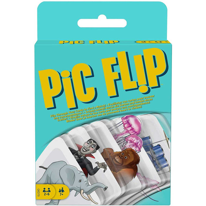 MATTEL - Mattel Games Pic Flip Gioco Di Carte, Regalo Per Bambini 7+ Anni - GKD70
