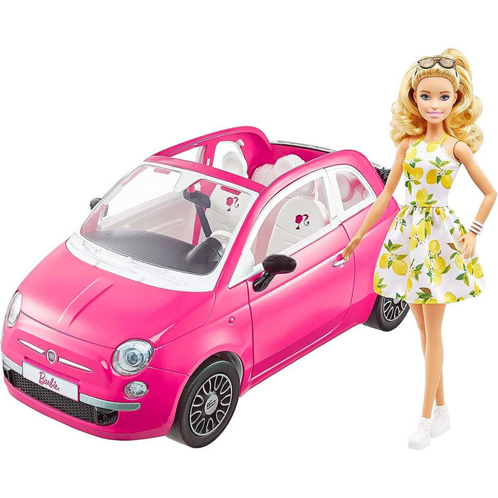 MATTEL Barbie Fiat 500 Rosa - GXR57
