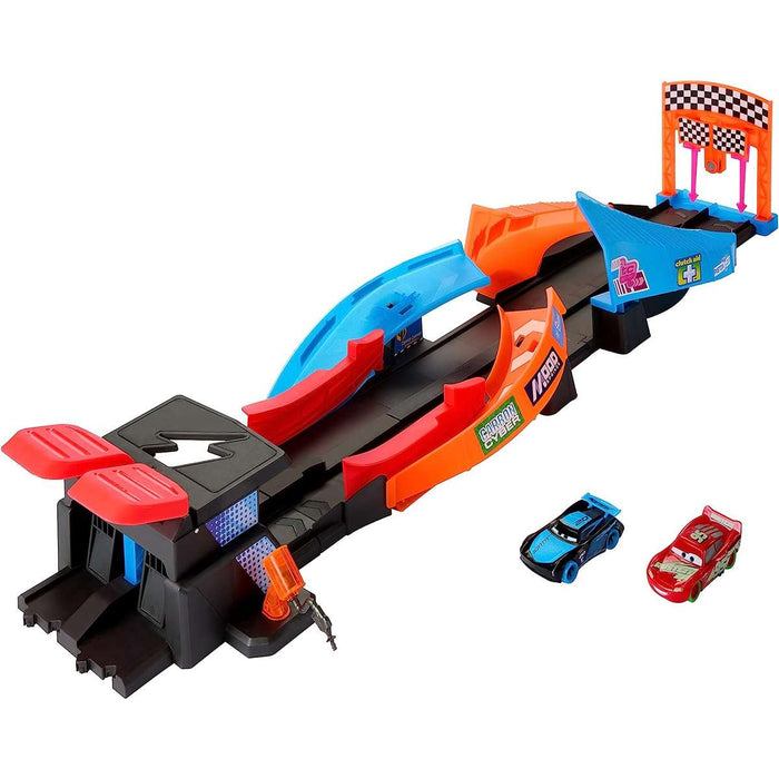 MATTEL Cars Pista Fluo Incrociata Kdfall Glow - HPD80