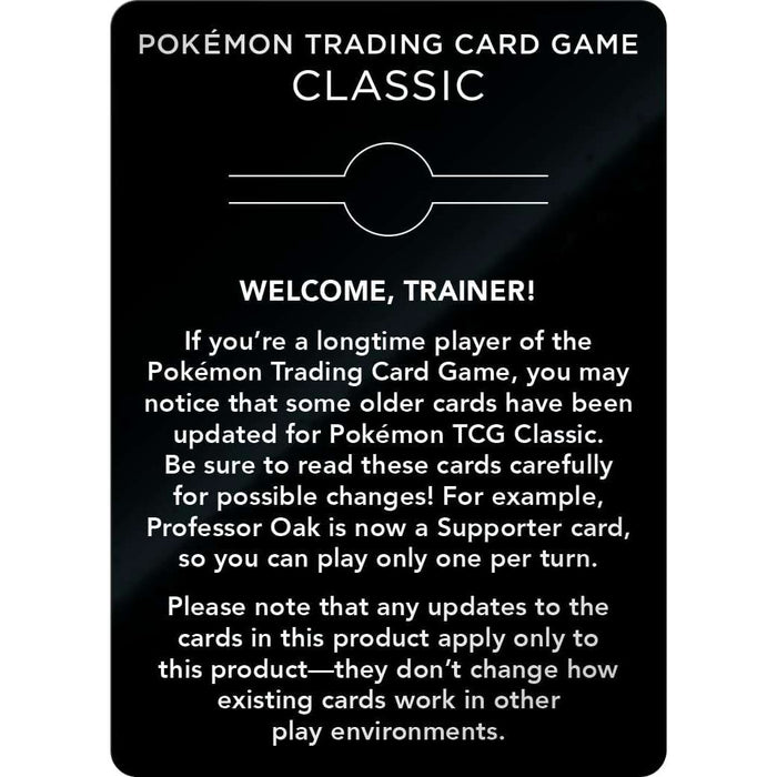 GAMEVISION Pokémon Trading Card Game Classic - Edizione Inglese - CARPK85568-E