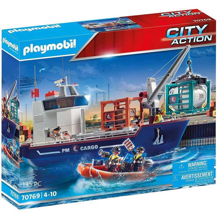 PLAYMOBIL Nave Da Carico Con Container - 70769