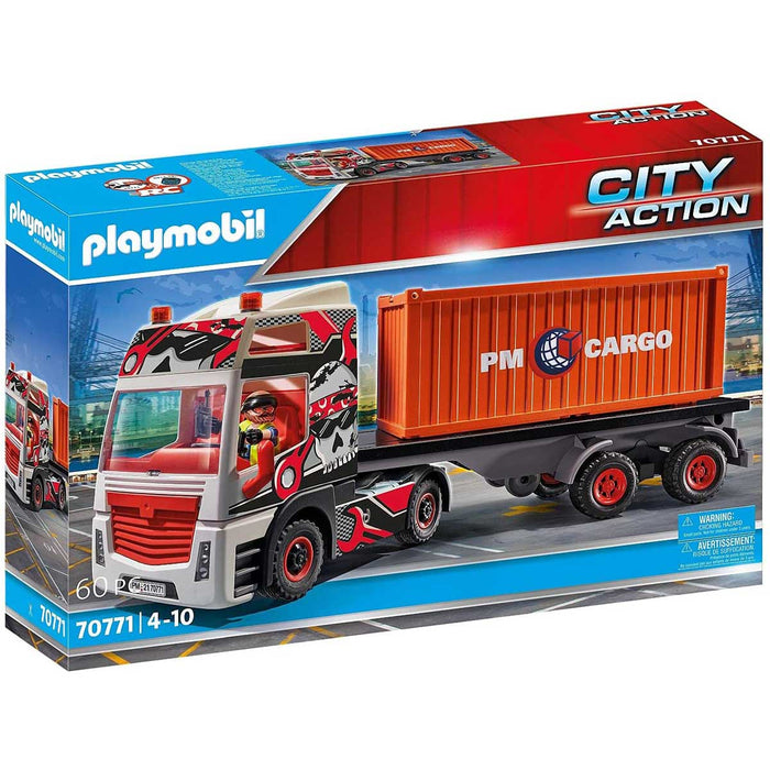 PLAYMOBIL Motrice Con Container - 70771
