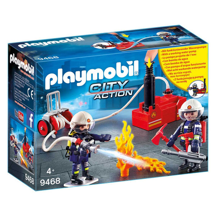 PLAYMOBIL Squadra Dei Vigili Del Fuoco Con Pompa D'Acqua - 9468