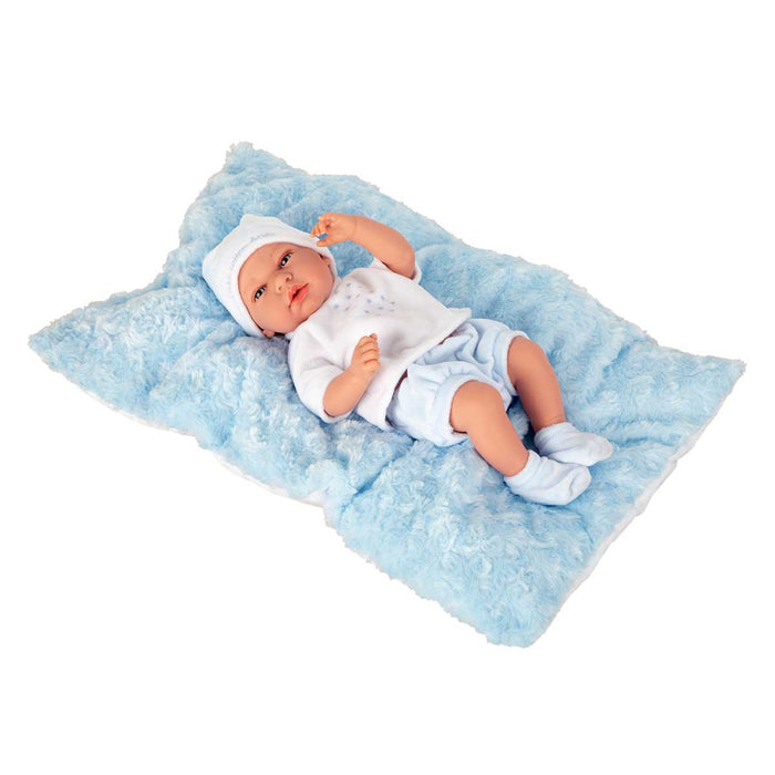 GIOCHERIA Bebè Con Cuscino 40 Cm Azzurro - POS200060