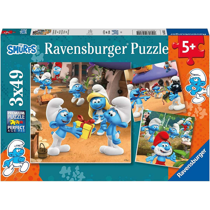RAVENSBURGER I Puffi Puzzle 3X49 Pezzi - 05625