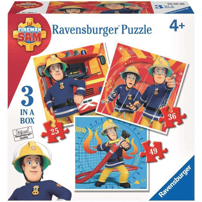 RAVENSBURGER Sam Il Pompiere 3 Puzzle Progressivi - 07065