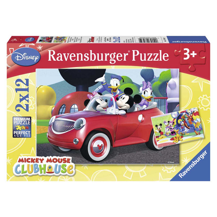 RAVENSBURGER Topolino, Minnie & Co. Puzzle 2X12 Pezzi - 07565