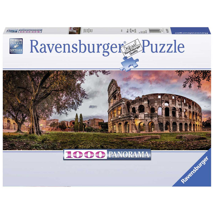 RAVENSBURGER Colosseo Al Tramonto Panorama Puzzle 1000 Pezzi - 15077