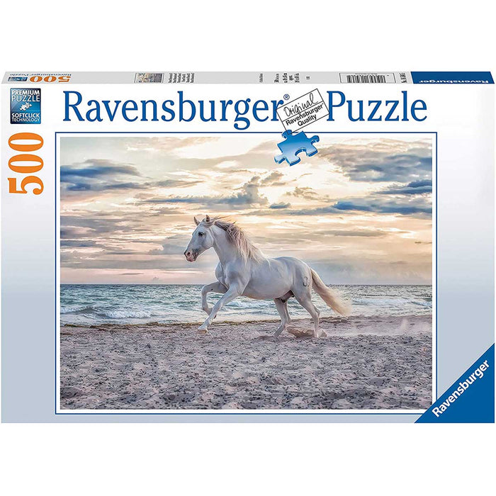 RAVENSBURGER Cavallo In Spiaggia Puzzle 500 Pezzi - 16586