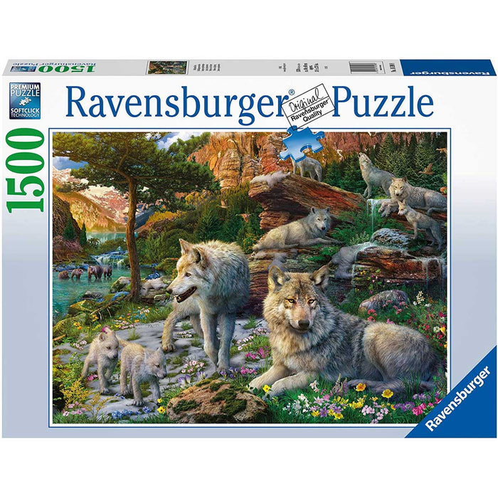 RAVENSBURGER Puzzle 1500 Pezzi Lupi In Primavera - 16598