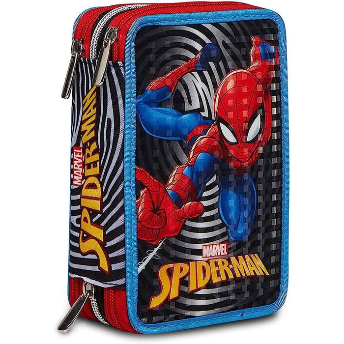 SEVEN Astuccio Scuola Completo 3 Zip Spider-Man The Greatest Hero - 302902300-899