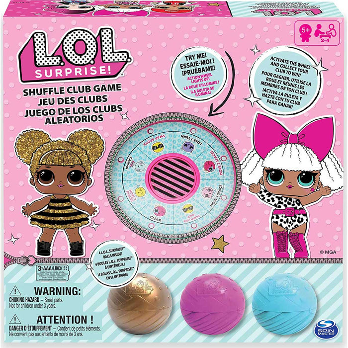 SPIN MASTER Lol Surprise Gioco Shuffle Club Con Ruota Led Elettronica - 6053187