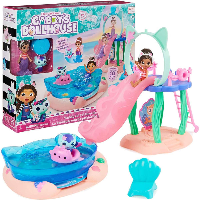 SPIN MASTER Gabby'S Dollhouse Set Di Gioco Piscina Con Gabby E Siregatta - 6067878