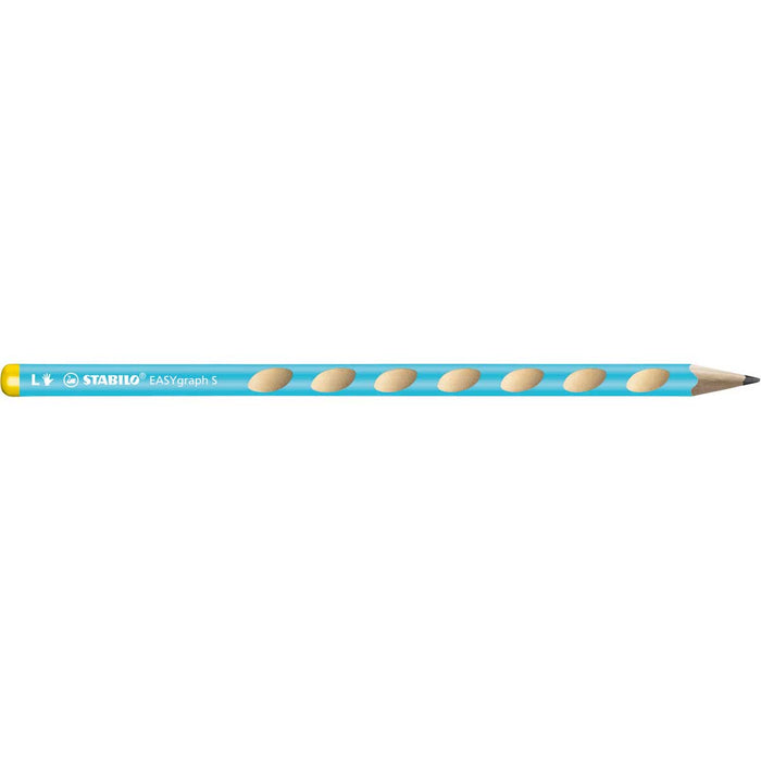 STABILO Matita Ergonomica Triangolare, Stabilo Easygraph S Per Mancini In Azzurro, Gradazione Hb - 325/02-HB-6