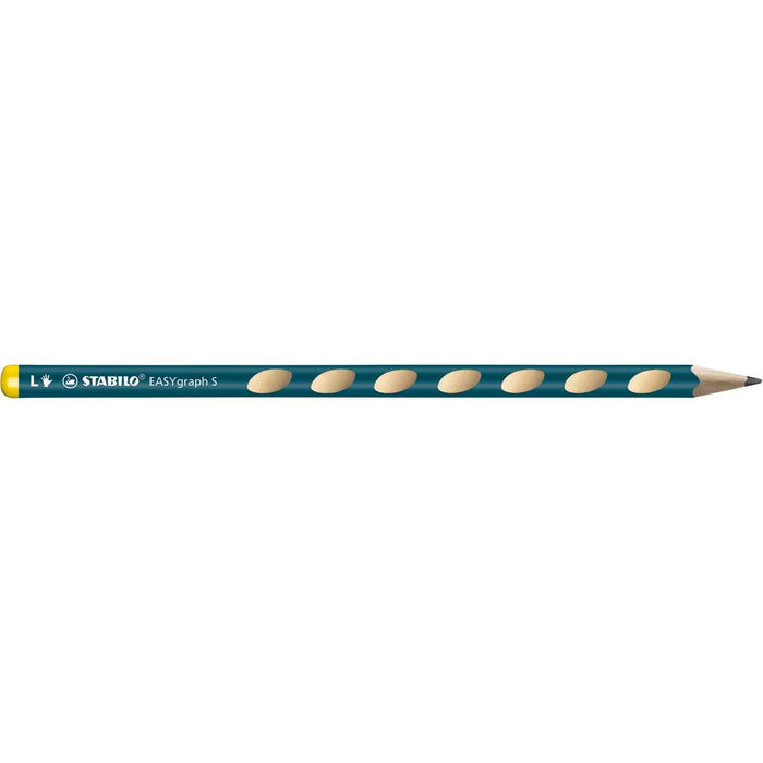 STABILO Matita Ergonomica Triangolare, Stabilo Easygraph S Per Mancini In Petrolio, Gradazione Hb - 325/HB-6