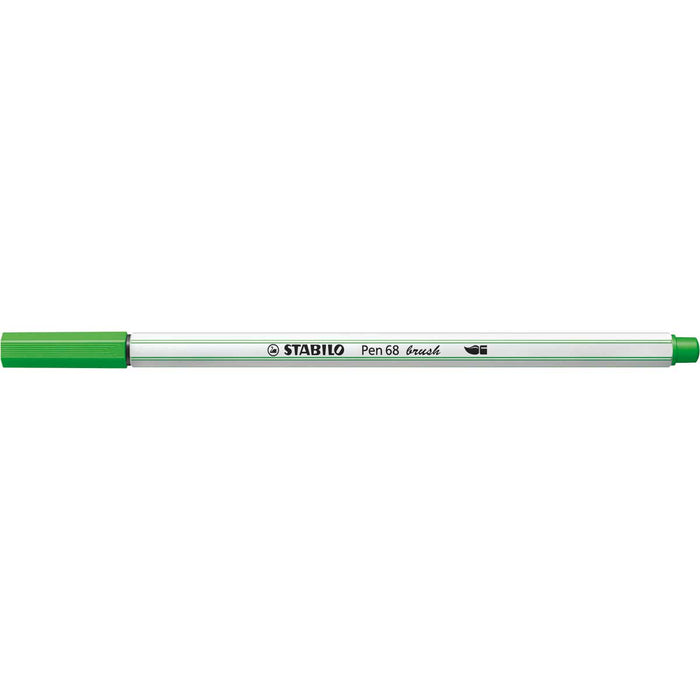 STABILO Pennarello Premium Con Punta A Pennello, Stabilo Pen 68 Brush, Verde Chiaro - 568/33