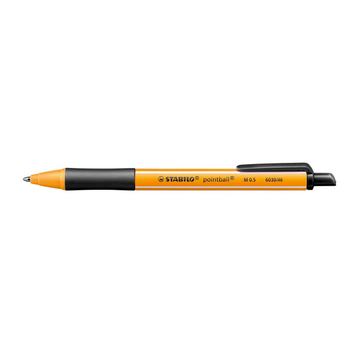 STABILO Penna A Sfera Ecosostenibile, Stabilo Pointball, 79% Plastica Riciclata, Nero - 6030/46
