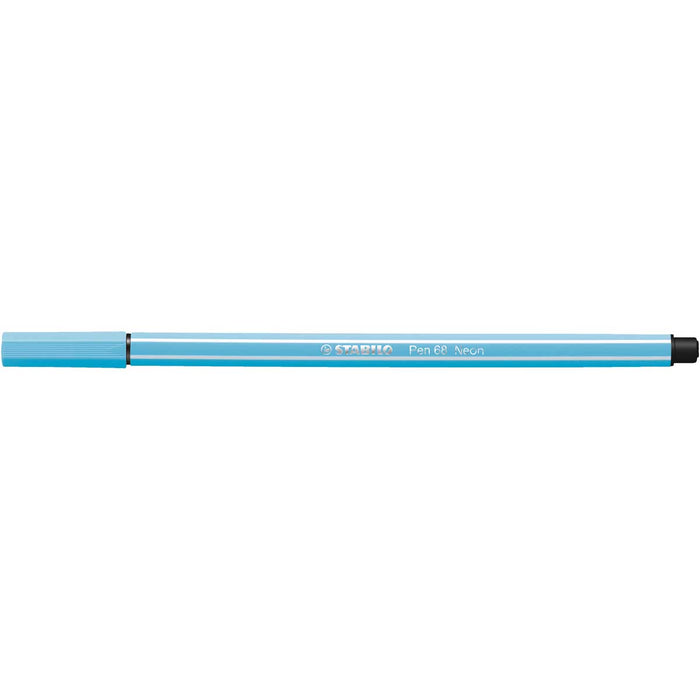 STABILO Pennarello Premium, Stabilo Pen 68, Fluo Blu - 68/031
