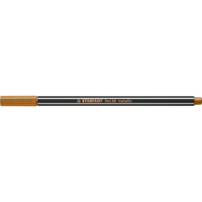 STABILO Pennarello Premium Metallizzato, Stabilo Pen 68 Metallic, Bronzo - 68/820