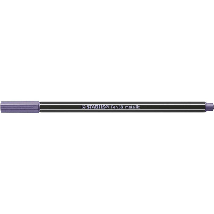 STABILO Pennarello Premium Metallizzato, Stabilo Pen 68 Metallic, Lilla Metallizzato - 68/855