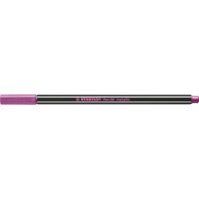STABILO Pennarello Premium Metallizzato, Stabilo Pen 68 Metallic, Rosa Metallizzato - 68/856