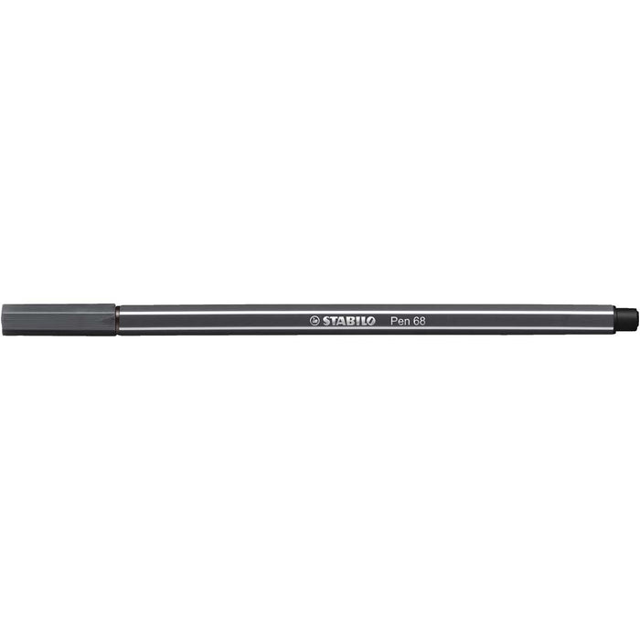 STABILO Pennarello Premium, Stabilo Pen 68, Grigio Freddo Profondo - 68/97