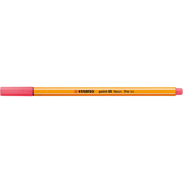 STABILO Fineliner, Stabilo Point 88, Rosso Fluo - 88/040
