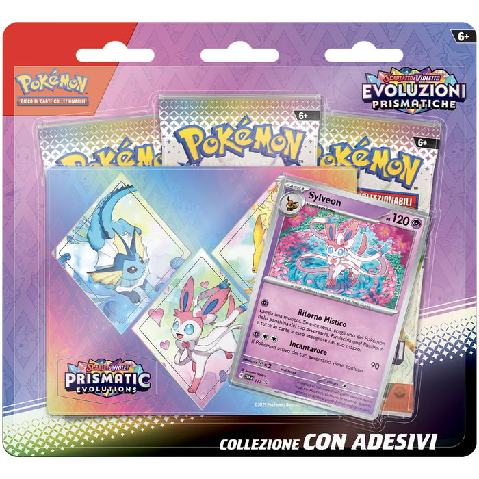 GAMEVISION Pokemon Scarlatto & Violetto: Evoluzioni Prismatiche Collezione Con Adesivi Blister Singolo Casuale - CARPK10028-I
