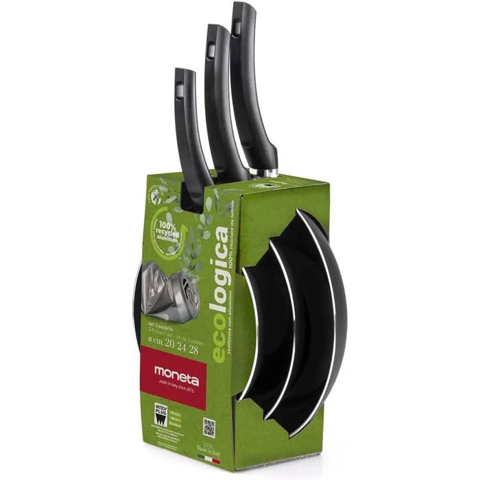 ALLUFLON Set Padelle 20 24 28 Cm Ecologica - 14803993