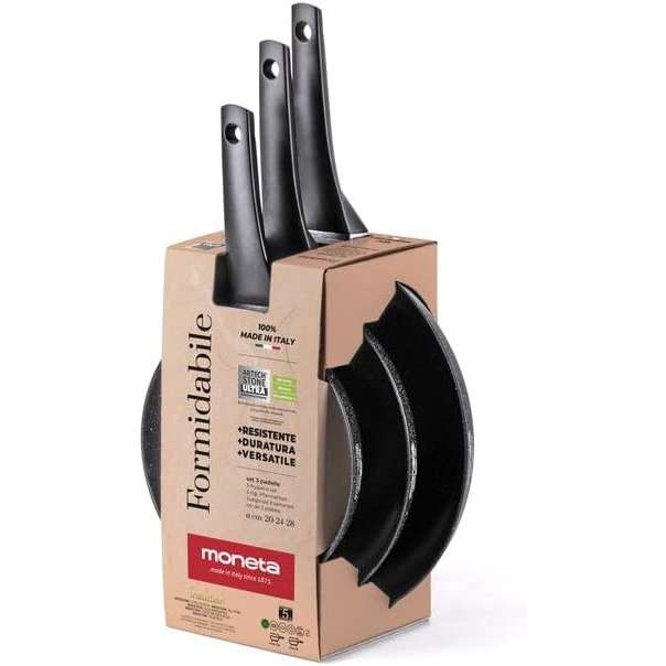 ALLUFLON Formidabile Set 3 Padelle 20/24/28Cm - 17543993