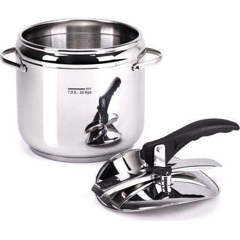 MONETA Pentola Pressione 7 Lt Allegro Fast Acciaio Inox Cm 22