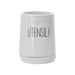 AD TREND Portautensili In Ceramica Bianco Con Scritta Utensili 10X13Xh 15 Cm