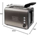 BLACK DEKER Tostapane Inox 900W Con Pinze - BXTOA900E