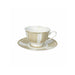 BRANDANI Set 2 Tazze The Golden Eye Con Piattino Nw Bone China