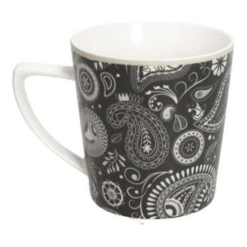 Set 2 Tazze Brandani Fiori Di Campo In New Bone China – 300 Ml – Lavabili In Lavastoviglie E Microonde