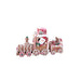 BRANDANI Trenino In Resina Gingerbread Con Babbo Natale