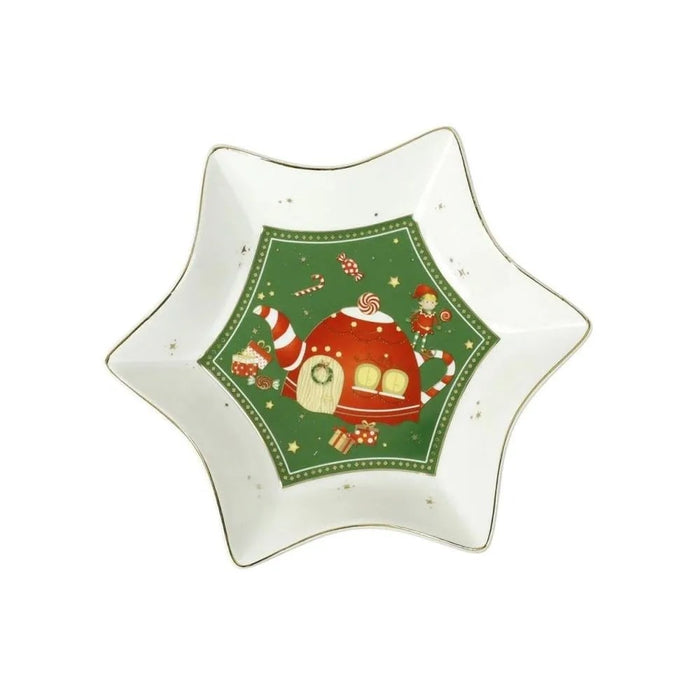 BRANDANI Vassoietto Elfomagia A Stella In New Bone China