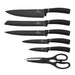 BERLINGER HOUSE Ceppo Set Coltelli 7 Pezzi Maico Black Rose Gold - BH2501N