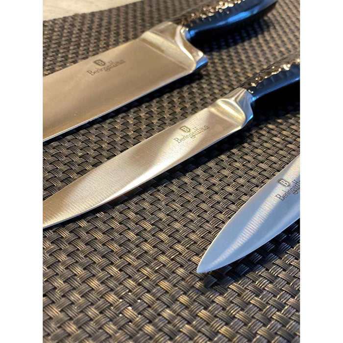 BERLINGER HOUSE Set 3 Coltelli Carbon - BH2645