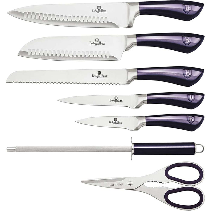 BERLINGER HOUSE Set Di Coltelli Da 8 Pezzi Manico Viola - BH2670