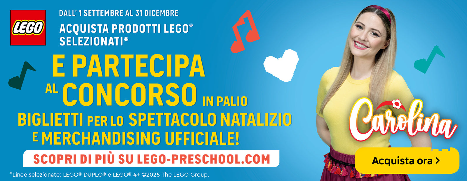 Banner collezione Acquista LEGO e partecipa al concorso