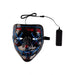 CARNIVAL TOYS Maschera Horror In Plastica Con Decorazioni Luminose