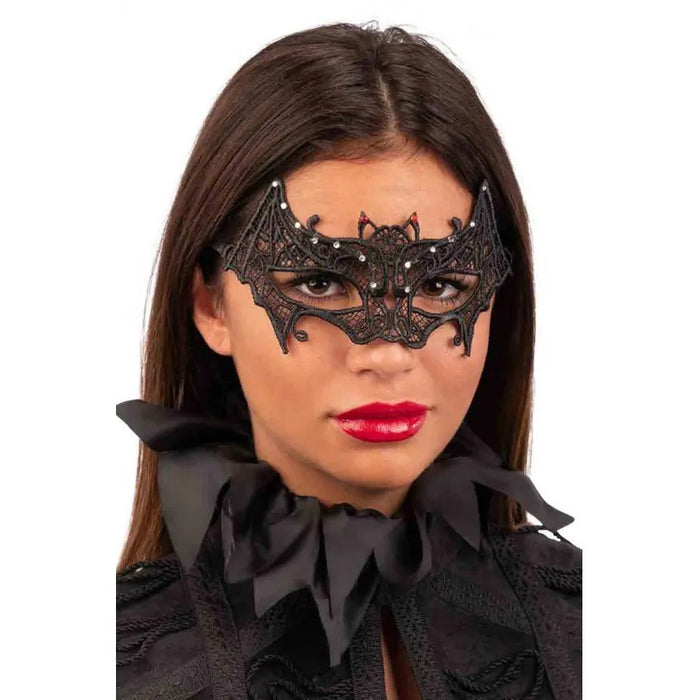CARNIVAL TOYS Maschera Pipistrello In Tessuto Macrame'