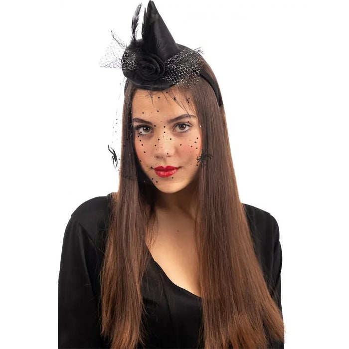 CARNIVAL TOYS Cappellino Strega Nero Con Decorazioni