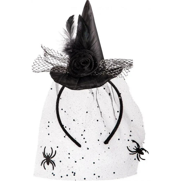 CARNIVAL TOYS Cappellino Strega Nero Con Decorazioni